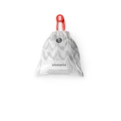 Brabantia PerfectFit Afvalzak Met Trekbandsluiting Code B. 5 Liter, 20 Stuks/rol - White -Brabantia 1109634 dc37d2da