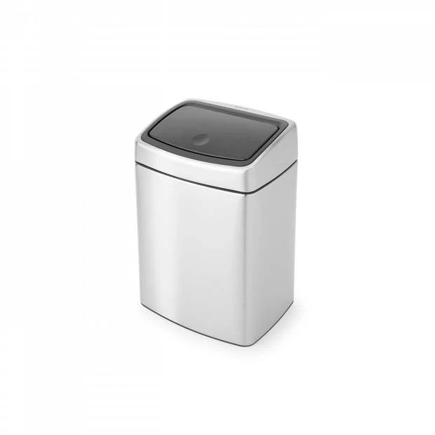 Brabantia Touch Bin Wandafvalemmer 10 Liter Met Kunststof Binnenemmer - Matt Steel Fingerprint Proof 3 Brabantia Touch Bin Wandafvalemmer 10 Liter Met Kunststof Binnenemmer - Matt Steel Fingerprint Proof