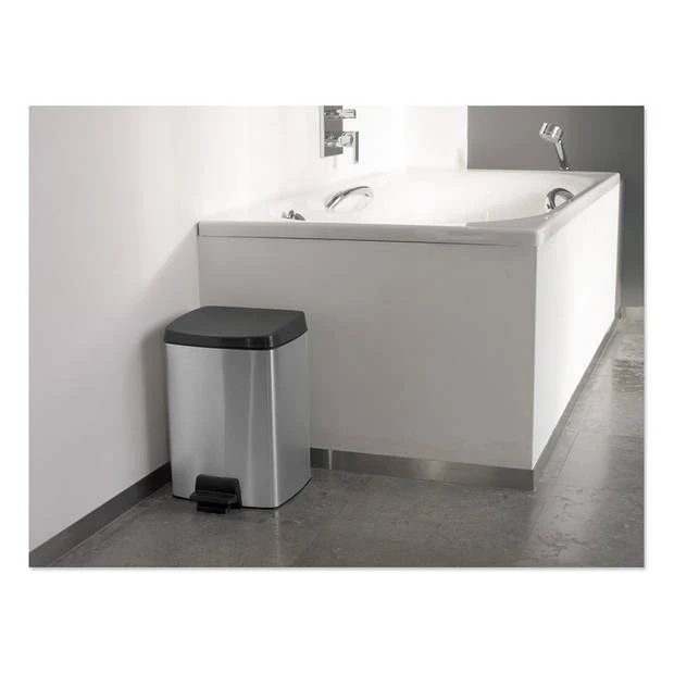 Brabantia Silent Pedaalemmer 10 L - Matt Steel Fingerprint Proof 5 Brabantia Silent Pedaalemmer 10 L - Matt Steel Fingerprint Proof - Afbeelding 3