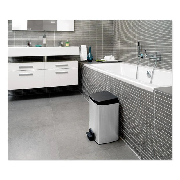 Brabantia Silent Pedaalemmer 10 L - Matt Steel Fingerprint Proof 6 Brabantia Silent Pedaalemmer 10 L - Matt Steel Fingerprint Proof - Afbeelding 4