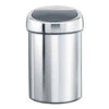 Brabantia Touch Bin Wandafvalemmer 3 Liter Met Kunststof Binnenemmer - Brilliant Steel 2 Brabantia Touch Bin Wandafvalemmer 3 Liter Met Kunststof Binnenemmer - Brilliant Steel -Brabantia 1122348