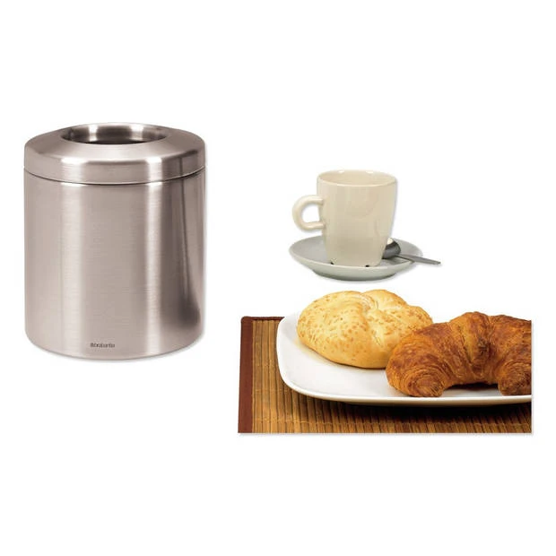 Brabantia Tafelafvalbakje 2,3 Liter - Matt Steel 7 Brabantia Tafelafvalbakje 2,3 Liter - Matt Steel - Afbeelding 5