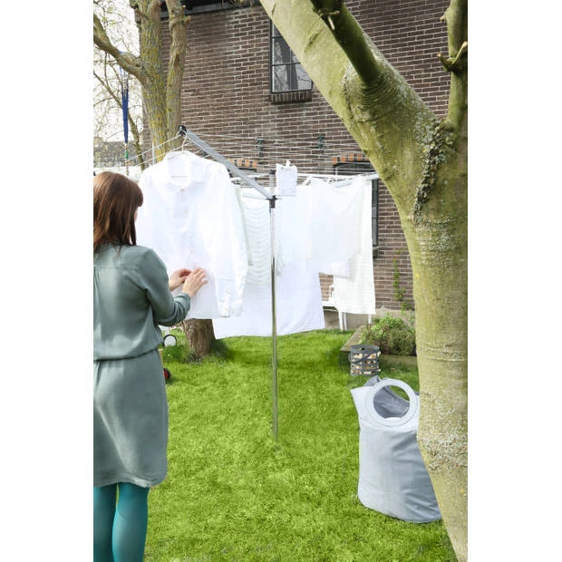 Brabantia Essential Droogmolen - 50 M - Met Bodemhuls 12 Brabantia Essential Droogmolen - 50 M - Met Bodemhuls - Afbeelding 10