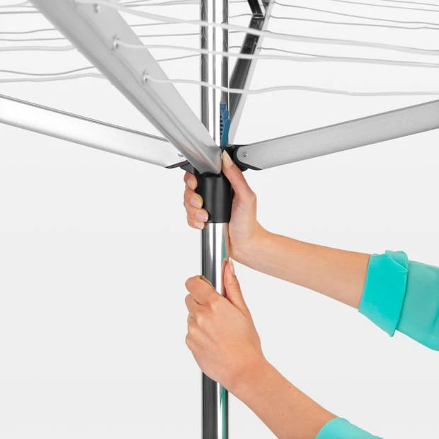 Brabantia Essential Droogmolen - 50 M - Met Bodemhuls 7 Brabantia Essential Droogmolen - 50 M - Met Bodemhuls - Afbeelding 5