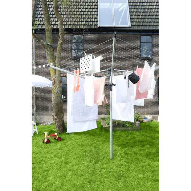 Brabantia Lift-o-Matic Advance Droogmolen - 50 M - Met Kunststof Betonanker, Beschermhoes En Wasknijpertasje 12 Brabantia Lift-o-Matic Advance Droogmolen - 50 M - Met Kunststof Betonanker, Beschermhoes En Wasknijpertasje - Afbeelding 10