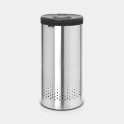 Brabantia Wasbox 35 Liter - Matt Steel / Dark Grey Kunststof Deksel