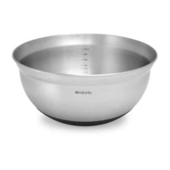 Brabantia Beslagkom Met Antislip Bodem - 3 L - Matt Steel/Black