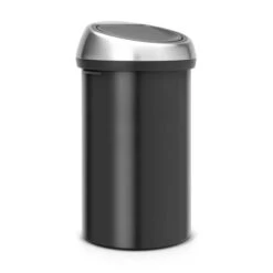Brabantia Touch Bin Afvalemmer 60 Liter - Matt Black / Matt Steel Fingerprint Proof -Brabantia 1322138 057423e2