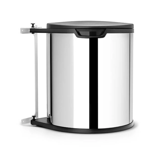 Brabantia Built-in Bin Inbouwemmer 15 Liter Met Kunststof Binnenemmer - Brilliant Steel / Black 3 Brabantia Built-in Bin Inbouwemmer 15 Liter Met Kunststof Binnenemmer - Brilliant Steel / Black
