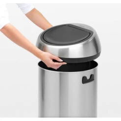 Brabantia Touch Bin Afvalemmer 60 Liter - Matt Steel Fingerprint Proof -Brabantia 1341266 354085a8