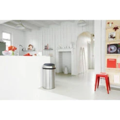 Brabantia Touch Bin Afvalemmer 60 Liter - Matt Steel Fingerprint Proof -Brabantia 1341266 5775e00c