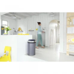 Brabantia Touch Bin Afvalemmer 60 Liter - Platinum / Matt Steel Fingerprint Proof -Brabantia 1342915 b13c797c