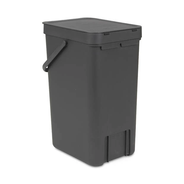 Brabantia Sort & Go Afvalemmer 16 Liter - Dark Grey 5 Brabantia Sort & Go Afvalemmer 16 Liter - Dark Grey - Afbeelding 3