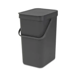 Brabantia Sort & Go Afvalemmer 16 Liter - Dark Grey