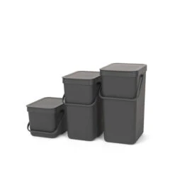 Brabantia Sort & Go Afvalemmer 16 Liter - Dark Grey 14 Brabantia Sort & Go Afvalemmer 16 Liter - Dark Grey -Brabantia 1386464 82489221