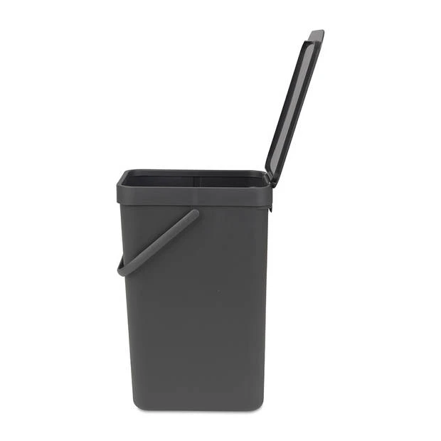Brabantia Sort & Go Afvalemmer 16 Liter - Dark Grey 4 Brabantia Sort & Go Afvalemmer 16 Liter - Dark Grey - Afbeelding 2