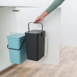 Brabantia Sort & Go Inbouwprullenbak 2x12 L - Mint/Grey 12 Brabantia Sort & Go Inbouwprullenbak 2x12 L - Mint/Grey -Brabantia 1386465 72eb2b4b
