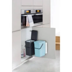 Brabantia Sort & Go Inbouwprullenbak 2x12 L - Mint/Grey 13 Brabantia Sort & Go Inbouwprullenbak 2x12 L - Mint/Grey -Brabantia 1386465 9d5472d7