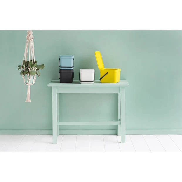 Brabantia Sort & Go Afvalemmer 6 Liter - Mint 11 Brabantia Sort & Go Afvalemmer 6 Liter - Mint - Afbeelding 9