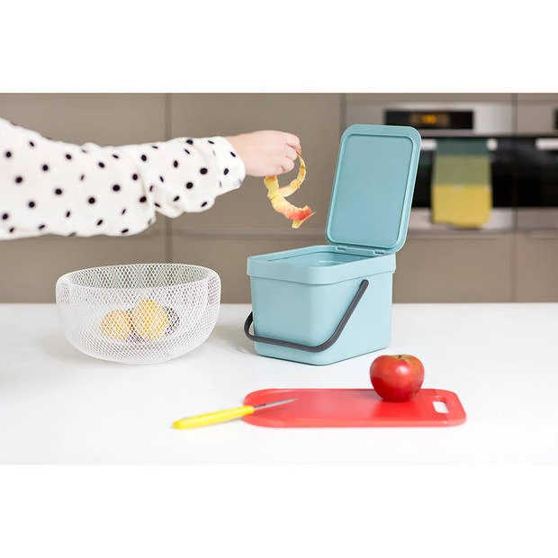 Brabantia Sort & Go Afvalemmer 6 Liter - Mint 8 Brabantia Sort & Go Afvalemmer 6 Liter - Mint - Afbeelding 6