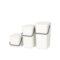 Brabantia Sort & Go Afvalemmer 6 Liter - White -Brabantia 1386473 1704d039