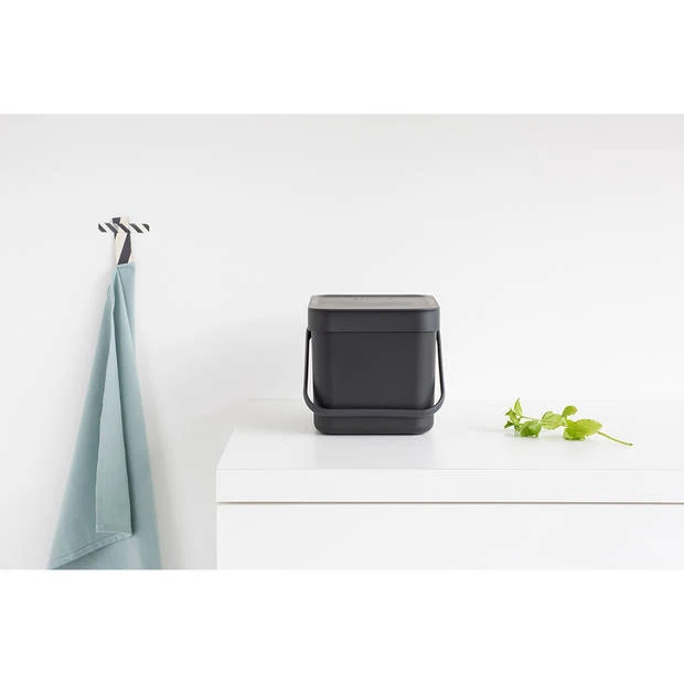 Brabantia Sort & Go Afvalemmer 6 Liter - Dark Grey 6 Brabantia Sort & Go Afvalemmer 6 Liter - Dark Grey - Afbeelding 4