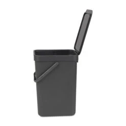 Brabantia Sort & Go Afvalemmer 12 Liter - Dark Grey -Brabantia 1386478 ad36c6ce