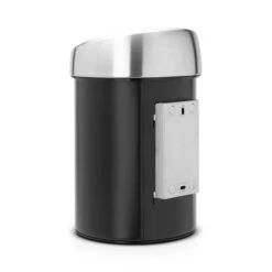 Brabantia Touch Bin Wandafvalemmer 3 Liter Met Kunststof Binnenemmer - Matt Black / Matt Steel -Brabantia 1391124 88488a54