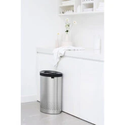 Brabantia Selector Wasbox Met Kunststof Deksel 55 L - Matt Steel -Brabantia 1394246 9d39c6e4