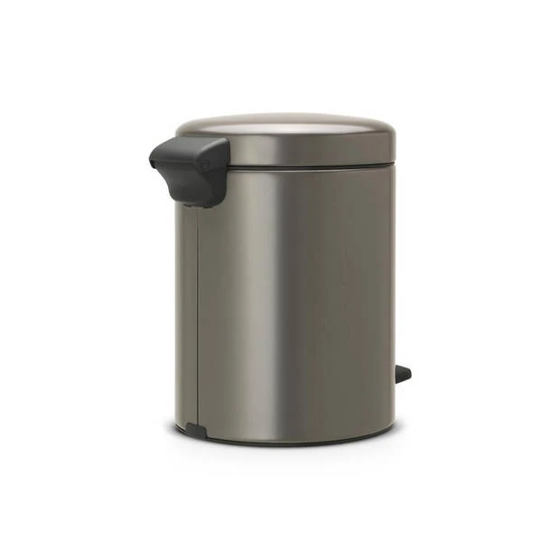 Brabantia NewIcon Pedaalemmer 5 Liter Met Kunststof Binnenemmer - Platinum 5 Brabantia NewIcon Pedaalemmer 5 Liter Met Kunststof Binnenemmer - Platinum - Afbeelding 3
