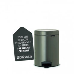 Brabantia NewIcon Pedaalemmer 5 Liter Met Kunststof Binnenemmer - Platinum 13 Brabantia NewIcon Pedaalemmer 5 Liter Met Kunststof Binnenemmer - Platinum -Brabantia 1415984 d09b8780