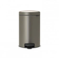 Brabantia NewIcon Pedaalemmer 12 Liter Met Kunststof Binnenemmer - Platinum