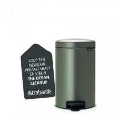 Brabantia NewIcon Pedaalemmer 12 Liter Met Kunststof Binnenemmer - Platinum 13 Brabantia NewIcon Pedaalemmer 12 Liter Met Kunststof Binnenemmer - Platinum -Brabantia 1415988 70499471
