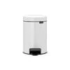 Brabantia NewIcon Pedaalemmer 3 Liter Met Kunststof Binnenemmer - White
