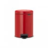 Brabantia NewIcon Pedaalemmer 5 Liter Met Kunststof Binnenemmer - Passion Red 2 Brabantia NewIcon Pedaalemmer 5 Liter Met Kunststof Binnenemmer - Passion Red -Brabantia 1429226