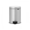 Brabantia NewIcon Pedaalemmer 5 Liter Met Kunststof Binnenemmer - Metallic Grey -Brabantia 1429311