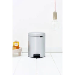 Brabantia NewIcon Pedaalemmer 5 Liter Met Kunststof Binnenemmer - Metallic Grey -Brabantia 1429311 874833c2