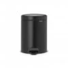 Brabantia NewIcon Pedaalemmer 5 Liter Met Kunststof Binnenemmer - Matt Black -Brabantia 1429312