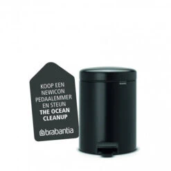 Brabantia NewIcon Pedaalemmer 5 Liter Met Kunststof Binnenemmer - Matt Black -Brabantia 1429312 65d5eebc