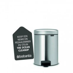 Brabantia NewIcon Pedaalemmer 5 Liter Met Kunststof Binnenemmer - Matt Steel Fingerprint Proof -Brabantia 1429314 93dc2a30
