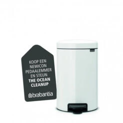 Brabantia NewIcon Pedaalemmer 12 Liter Met Kunststof Binnenemmer - White -Brabantia 1429317 61234937