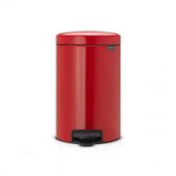 Brabantia NewIcon Pedaalemmer 12 Liter Met Kunststof Binnenemmer - Passion Red