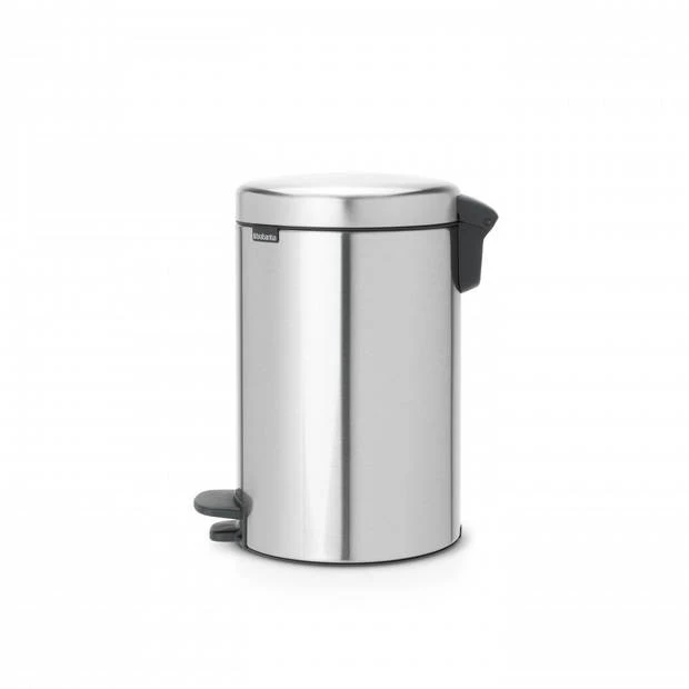 Brabantia NewIcon Pedaalemmer 12 Liter Met Kunststof Binnenemmer - Matt Steel Fingerprint Proof 4 Brabantia NewIcon Pedaalemmer 12 Liter Met Kunststof Binnenemmer - Matt Steel Fingerprint Proof - Afbeelding 2