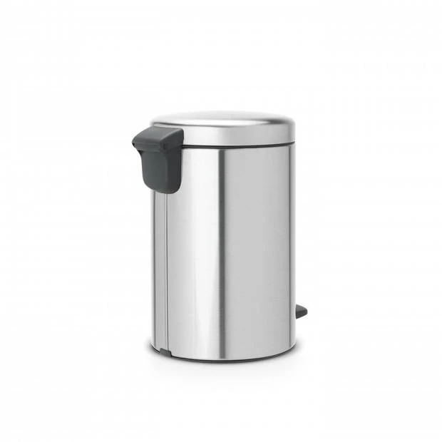 Brabantia NewIcon Pedaalemmer 12 Liter Met Kunststof Binnenemmer - Matt Steel Fingerprint Proof 5 Brabantia NewIcon Pedaalemmer 12 Liter Met Kunststof Binnenemmer - Matt Steel Fingerprint Proof - Afbeelding 3