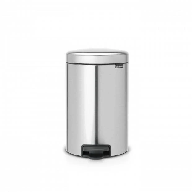 Brabantia NewIcon Pedaalemmer 12 Liter Met Kunststof Binnenemmer - Matt Steel Fingerprint Proof 3 Brabantia NewIcon Pedaalemmer 12 Liter Met Kunststof Binnenemmer - Matt Steel Fingerprint Proof