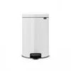 Brabantia NewIcon Pedaalemmer 20 Liter Met Kunststof Binnenemmer - White -Brabantia 1429328