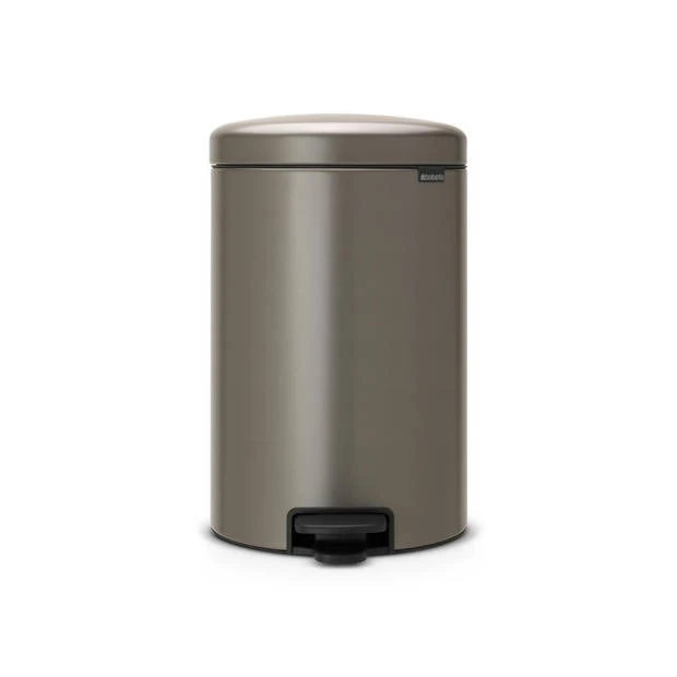 Brabantia NewIcon Pedaalemmer 20 Liter Met Kunststof Binnenemmer - Platinum 3 Brabantia NewIcon Pedaalemmer 20 Liter Met Kunststof Binnenemmer - Platinum