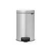Brabantia NewIcon Pedaalemmer 12 Liter Met Kunststof Binnenemmer - Metallic Grey
