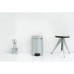 Brabantia NewIcon Pedaalemmer 12 Liter Met Kunststof Binnenemmer - Metallic Grey -Brabantia 1429347 914bdaf4