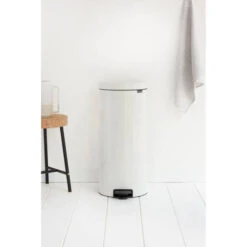 Brabantia NewIcon Pedaalemmer 30 Liter Met Metalen Binnenemmer - White -Brabantia 1429357 51634539